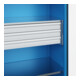 C+P Armoire à charges lourdes Acurado Pro 1950 × 1000 × 600 mm bleu
