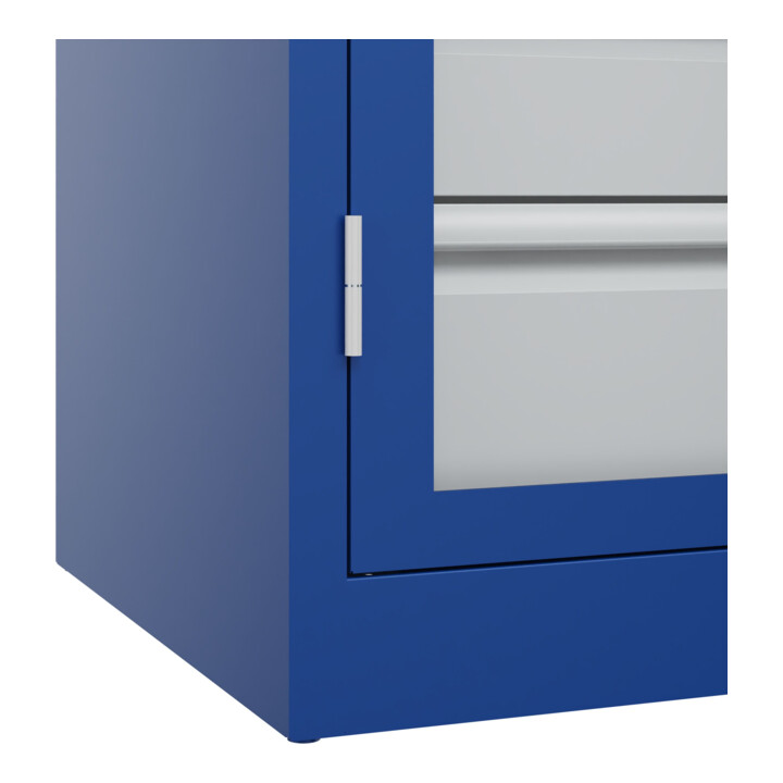 C+P Armoire à charges lourdes Acurado Pro 1950 × 1000 × 600 mm bleu