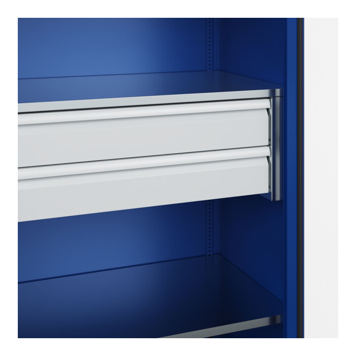 C+P Armoire à charges lourdes Acurado Pro 1950 × 1000 × 600 mm bleu