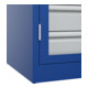 C+P Armoire à charges lourdes Acurado Pro 1950 × 1000 × 600 mm bleu