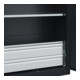 C+P Armoire à charges lourdes Acurado Pro 1950 x 1000 x 600 mm noir-gris