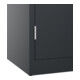 C+P Armoire à charges lourdes Acurado Pro 1950 x 1000 x 600 mm noir-gris