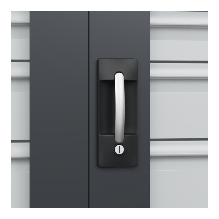 C+P Armoire à charges lourdes Acurado Pro 1950 x 1000 x 600 mm noir-gris