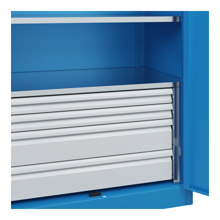 C+P Armoire à charges lourdes Acurado Pro 1950 x 1000 x 600 mm RAL 5012