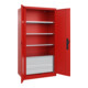 C+P Armoire à charges lourdes Acurado Pro 1950 × 1000 × 600 mm rouge