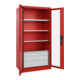 C+P Armoire à charges lourdes Acurado Pro 1950 × 1000 × 600 mm rouge