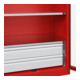 C+P Armoire à charges lourdes Acurado Pro 1950 × 1000 × 600 mm rouge