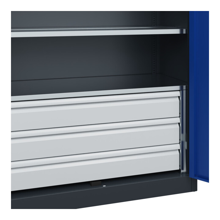 C+P Armoire à charges lourdes Acurado Pro 1950 x 1200 x 500 mm 7016/5010