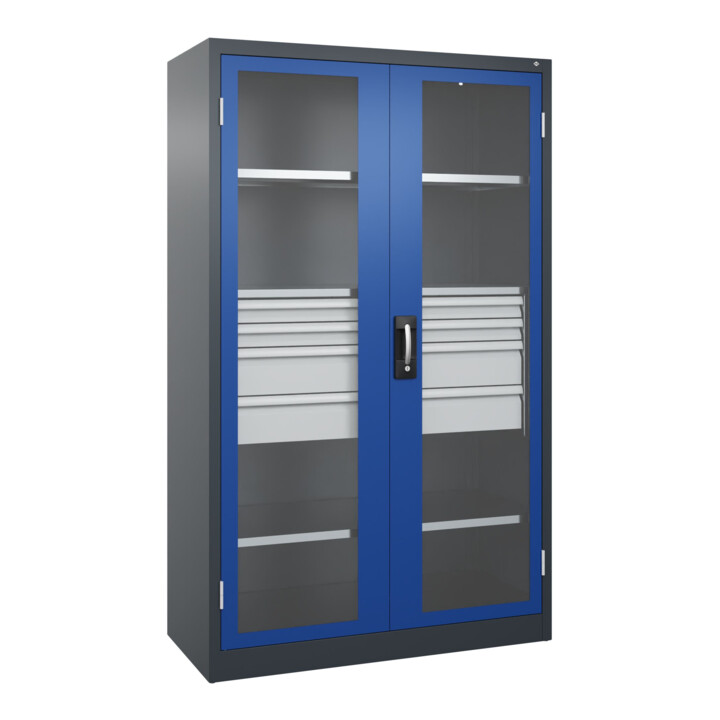 C+P Armoire à charges lourdes Acurado Pro 1950 x 1200 x 500 mm 7016/5010