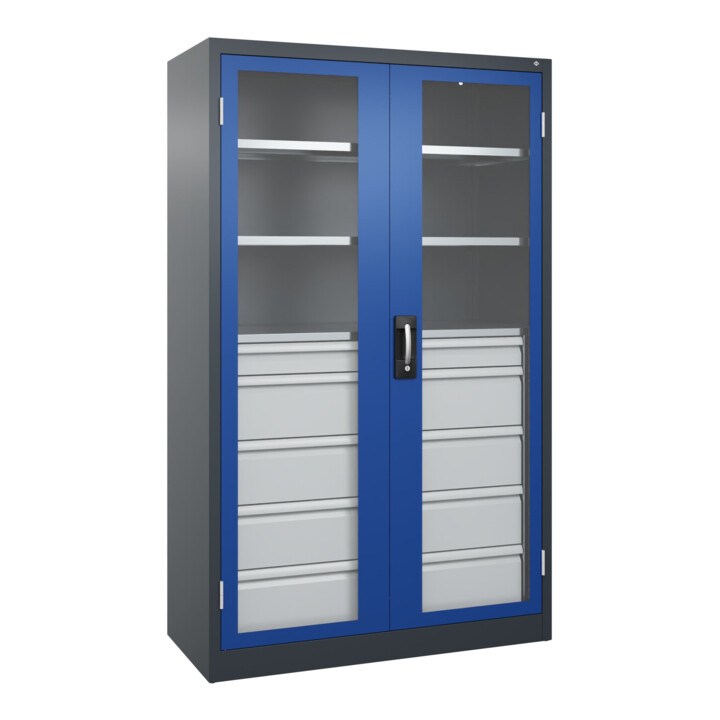 C+P Armoire à charges lourdes Acurado Pro 1950 x 1200 x 500 mm 7016/5010