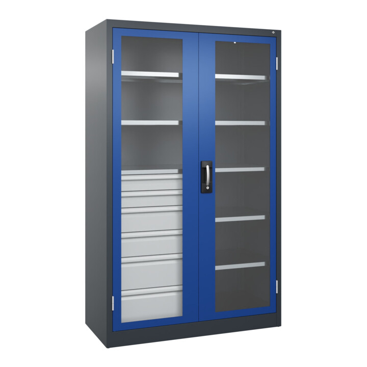 C+P Armoire à charges lourdes Acurado Pro 1950 x 1200 x 500 mm 7016/5010