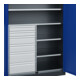 C+P Armoire à charges lourdes Acurado Pro 1950 x 1200 x 500 mm 7016/5010