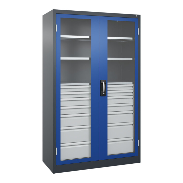 C+P Armoire à charges lourdes Acurado Pro 1950 x 1200 x 500 mm 7016/5010