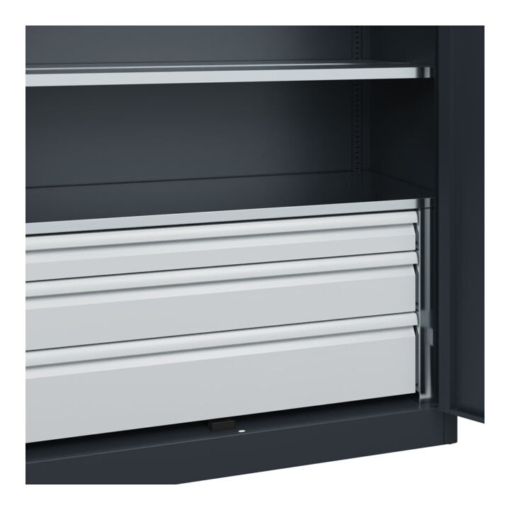 C+P Armoire à charges lourdes Acurado Pro 1950 x 1200 x 500 mm 7016/7016