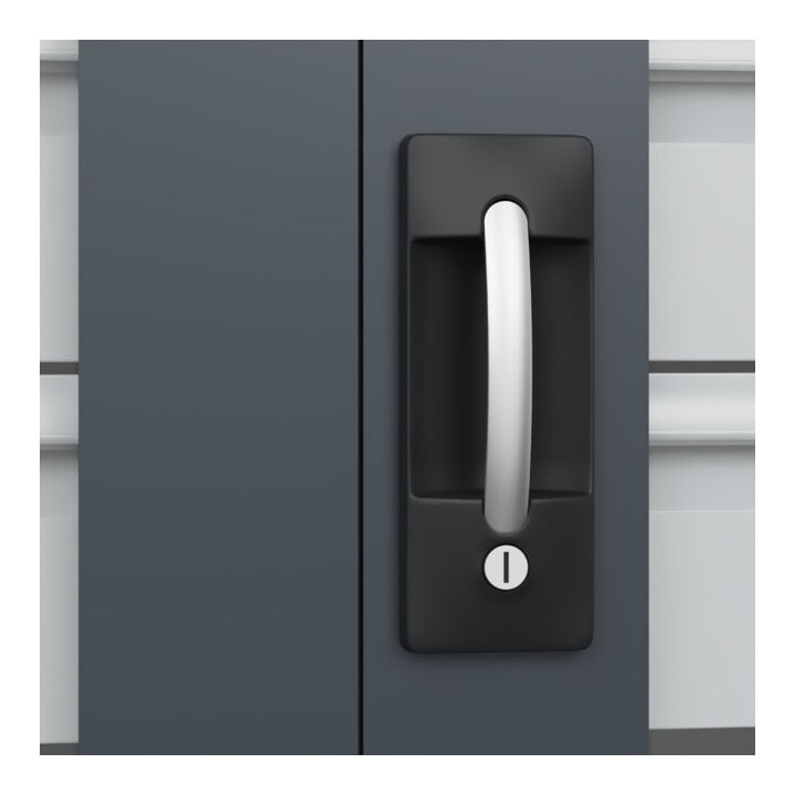 C+P Armoire à charges lourdes Acurado Pro 1950 x 1200 x 500 mm 7016/7016