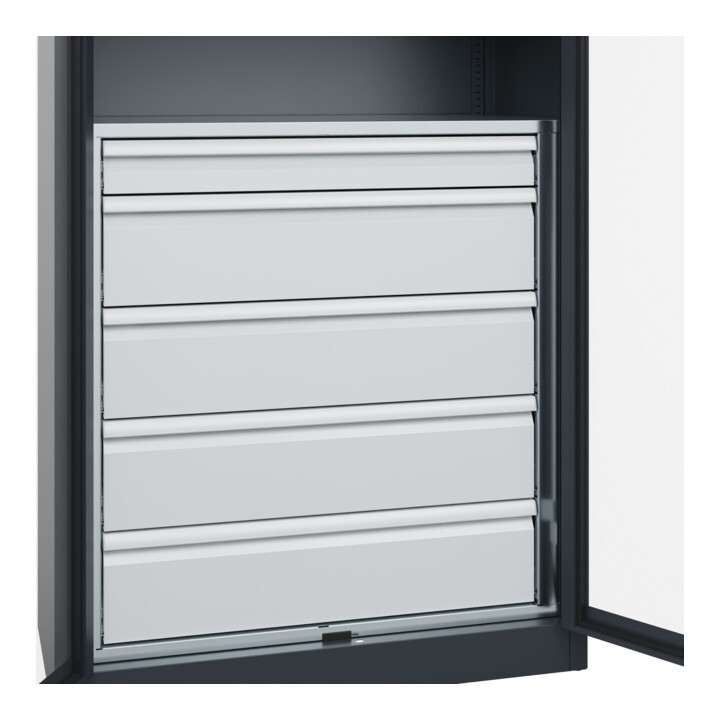 C+P Armoire à charges lourdes Acurado Pro 1950 x 1200 x 500 mm 7016/7016