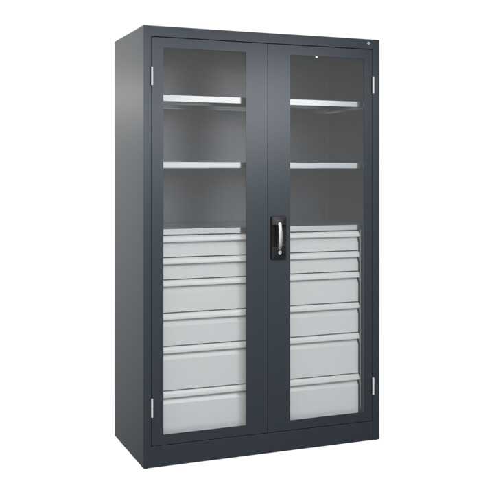 C+P Armoire à charges lourdes Acurado Pro 1950 x 1200 x 500 mm 7016/7016