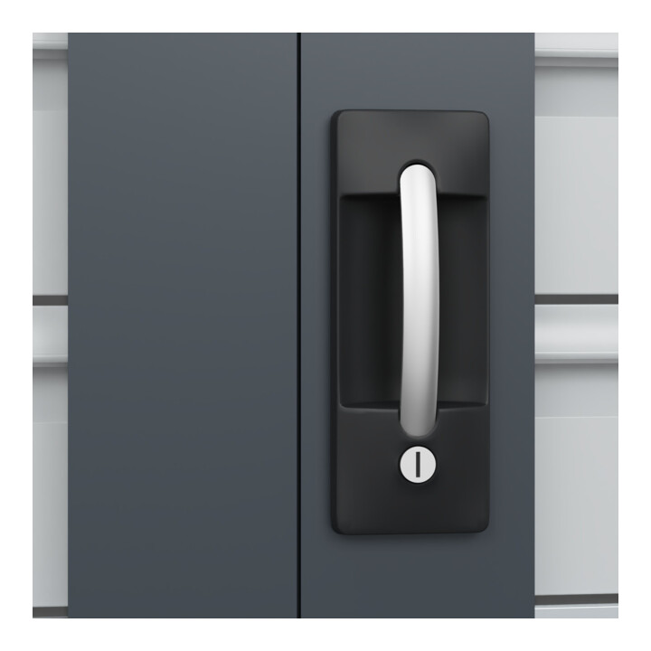 C+P Armoire à charges lourdes Acurado Pro 1950 x 1200 x 500 mm 7016/7016