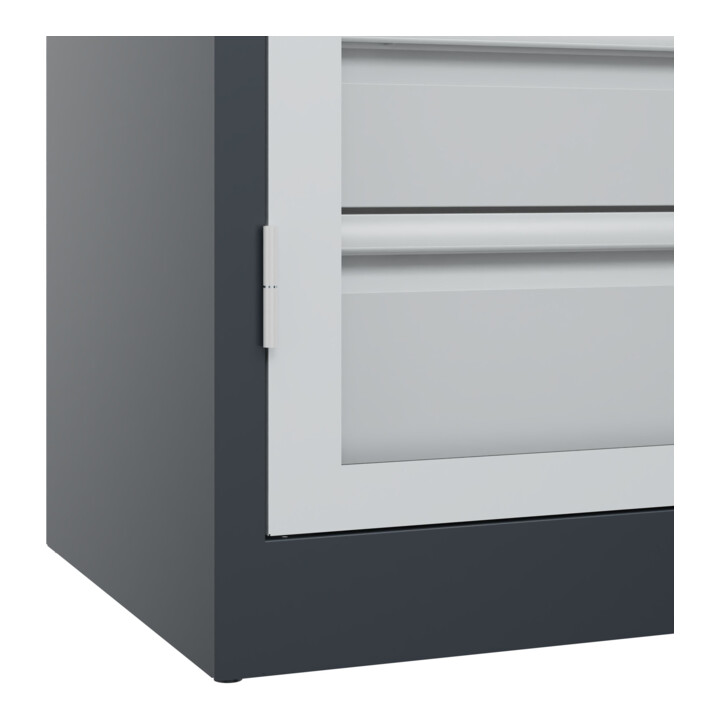 C+P Armoire à charges lourdes Acurado Pro 1950 × 1200 × 500 mm 7016/7035