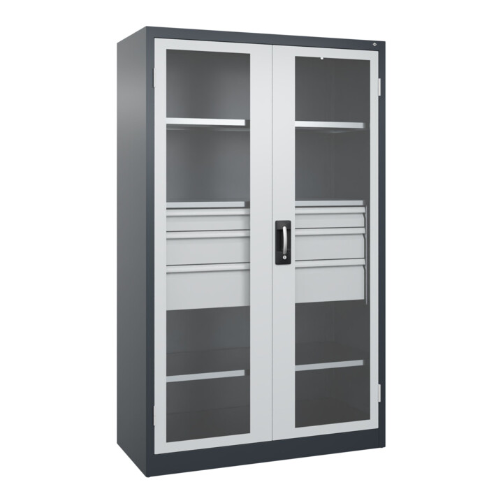 C+P Armoire à charges lourdes Acurado Pro 1950 × 1200 × 500 mm 7016/7035