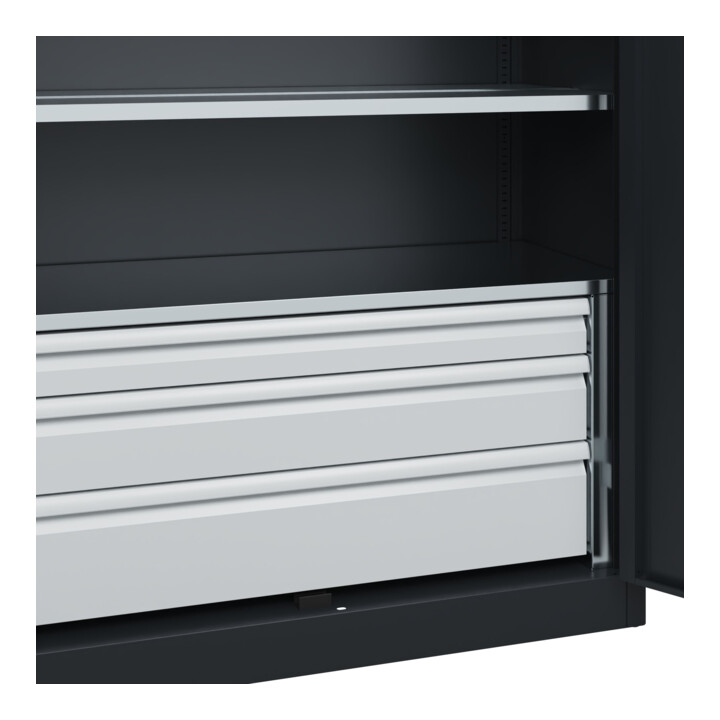 C+P Armoire à charges lourdes Acurado Pro 1950 × 1200 × 500 mm 7021/7021