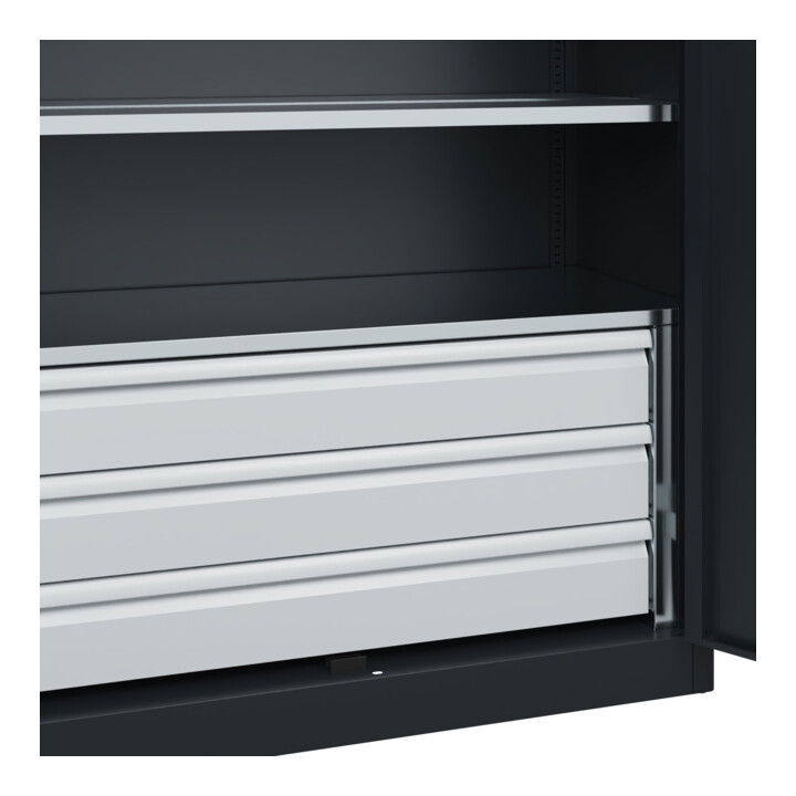 C+P Armoire à charges lourdes Acurado Pro 1950 × 1200 × 500 mm 7021/7021