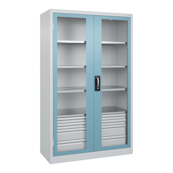 C+P Armoire à charges lourdes Acurado Pro 1950 x 1200 x 500 mm 7035/0010