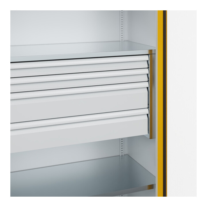 C+P Armoire à charges lourdes Acurado Pro 1950 x 1200 x 500 mm 7035/1004