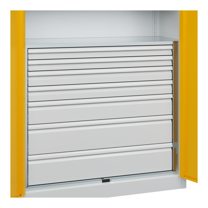 C+P Armoire à charges lourdes Acurado Pro 1950 x 1200 x 500 mm 7035/1004
