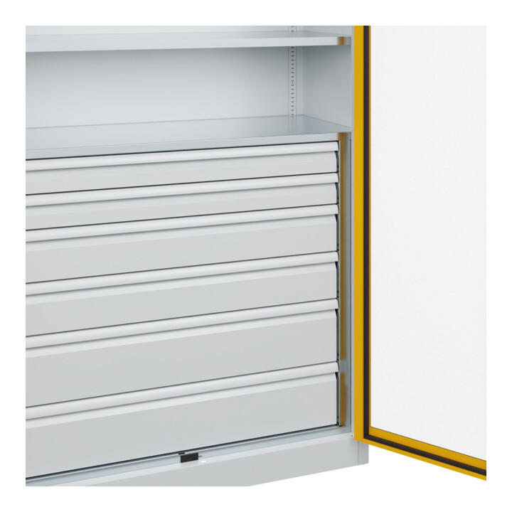 C+P Armoire à charges lourdes Acurado Pro 1950 x 1200 x 500 mm 7035/1004