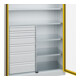 C+P Armoire à charges lourdes Acurado Pro 1950 x 1200 x 500 mm 7035/1023
