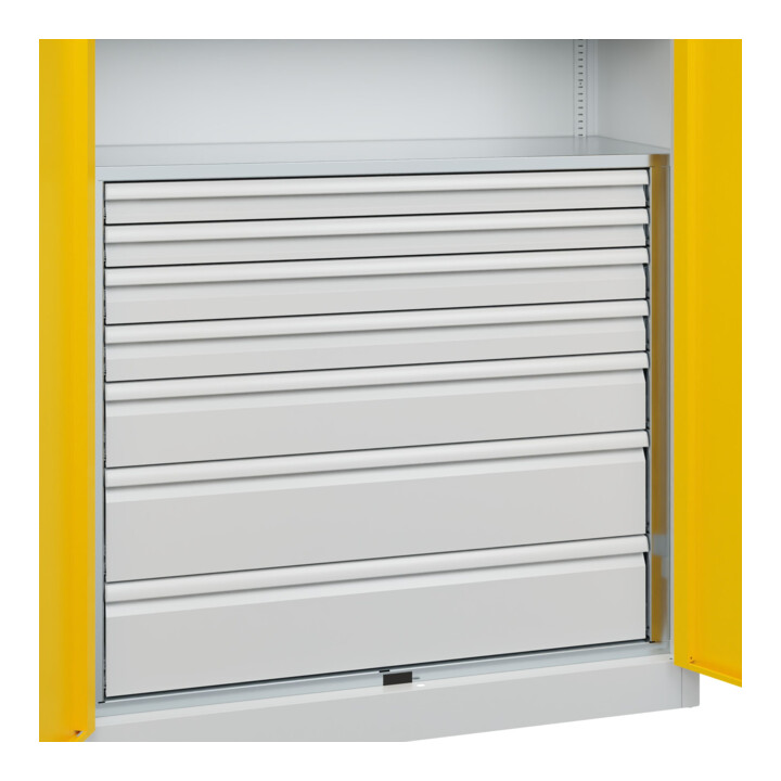 C+P Armoire à charges lourdes Acurado Pro 1950 x 1200 x 500 mm 7035/1023