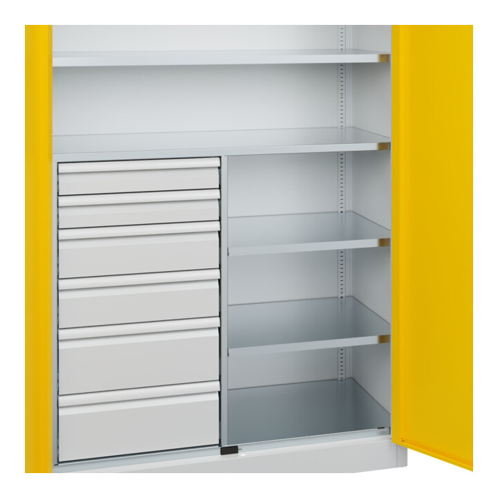 C+P Armoire à charges lourdes Acurado Pro 1950 x 1200 x 500 mm 7035/1023