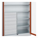 C+P Armoire à charges lourdes Acurado Pro 1950 x 1200 x 500 mm 7035/2004