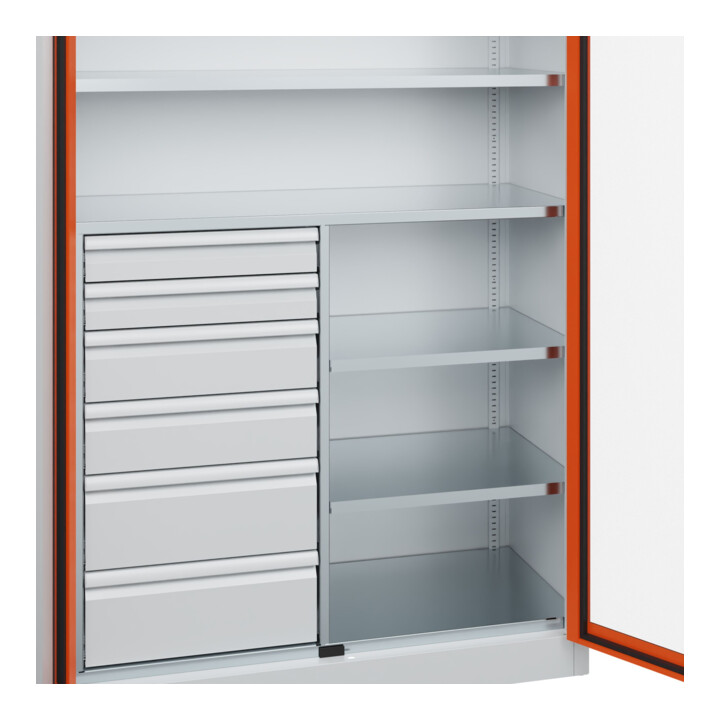 C+P Armoire à charges lourdes Acurado Pro 1950 x 1200 x 500 mm 7035/2004