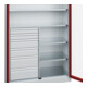 C+P Armoire à charges lourdes Acurado Pro 1950 × 1200 × 500 mm 7035/3000