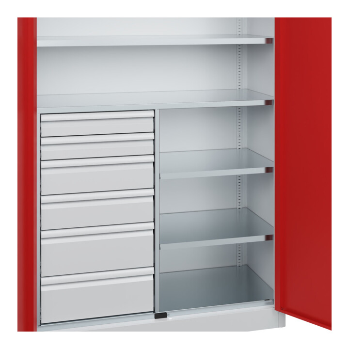 C+P Armoire à charges lourdes Acurado Pro 1950 × 1200 × 500 mm 7035/3000