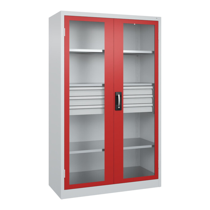 C+P Armoire à charges lourdes Acurado Pro 1950 × 1200 × 500 mm 7035/3000