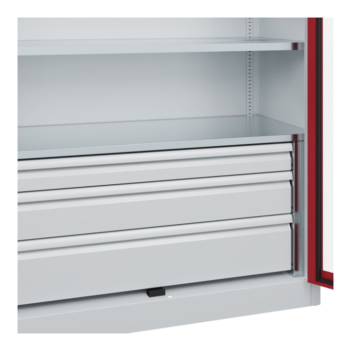 C+P Armoire à charges lourdes Acurado Pro 1950 x 1200 x 500 mm 7035/3003