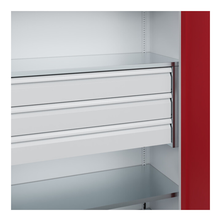 C+P Armoire à charges lourdes Acurado Pro 1950 x 1200 x 500 mm 7035/3003