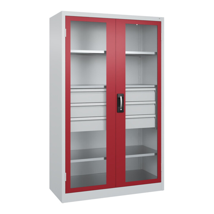 C+P Armoire à charges lourdes Acurado Pro 1950 x 1200 x 500 mm 7035/3003