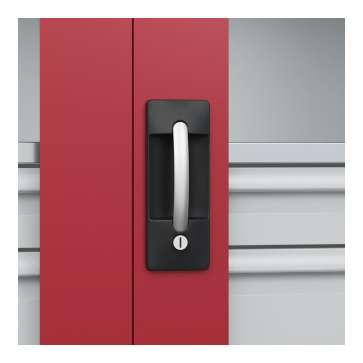 C+P Armoire à charges lourdes Acurado Pro 1950 x 1200 x 500 mm 7035/3003
