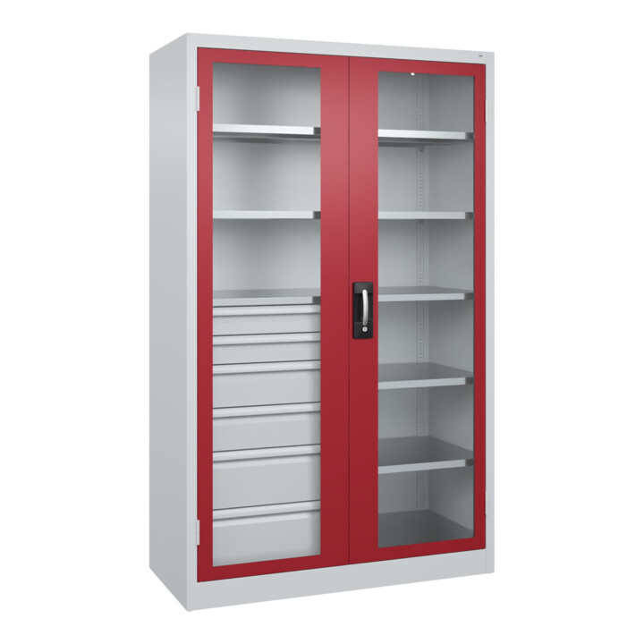 C+P Armoire à charges lourdes Acurado Pro 1950 x 1200 x 500 mm 7035/3003