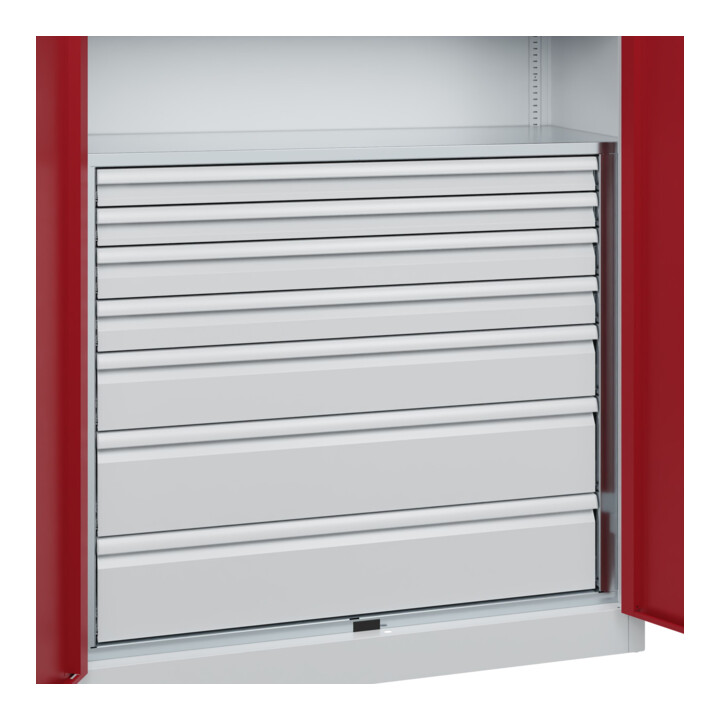 C+P Armoire à charges lourdes Acurado Pro 1950 x 1200 x 500 mm 7035/3003