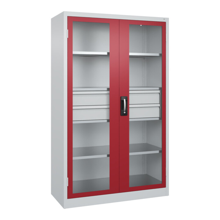 C+P Armoire à charges lourdes Acurado Pro 1950 x 1200 x 500 mm 7035/3003