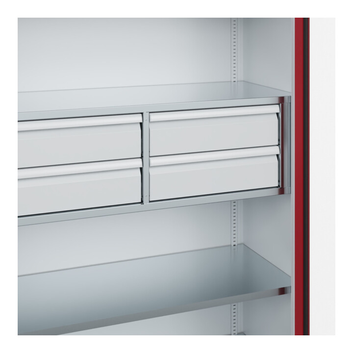 C+P Armoire à charges lourdes Acurado Pro 1950 x 1200 x 500 mm 7035/3003