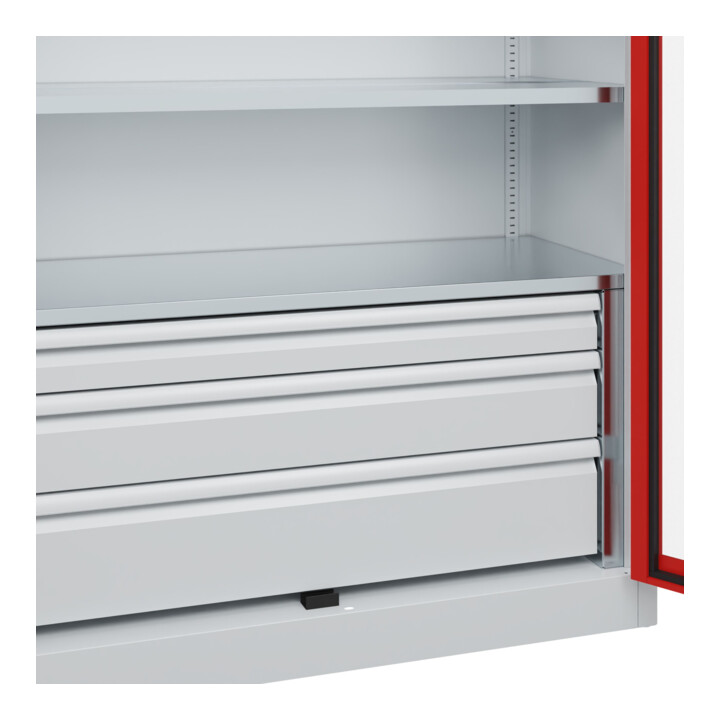 C+P Armoire à charges lourdes Acurado Pro 1950 x 1200 x 500 mm 7035/3020