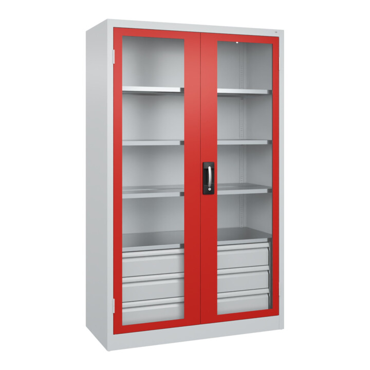 C+P Armoire à charges lourdes Acurado Pro 1950 x 1200 x 500 mm 7035/3020