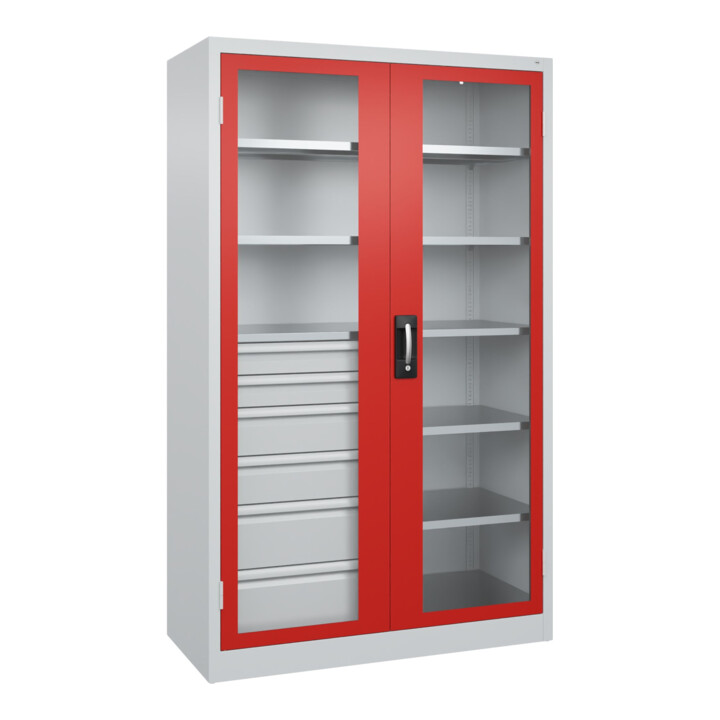 C+P Armoire à charges lourdes Acurado Pro 1950 x 1200 x 500 mm 7035/3020