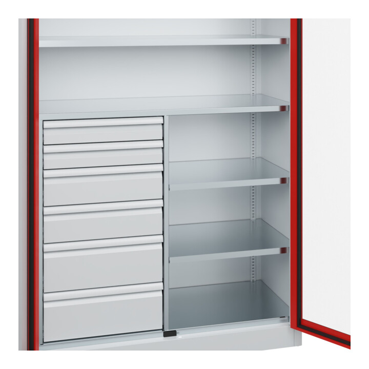 C+P Armoire à charges lourdes Acurado Pro 1950 x 1200 x 500 mm 7035/3020